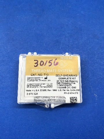 Coltene/Whaledent T13 Thread Mate System Self-Shearing Complete Kit